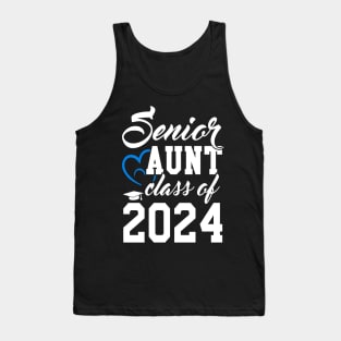 Class of 2024 Senior Gifts Funny Senior Aunt Tank Top